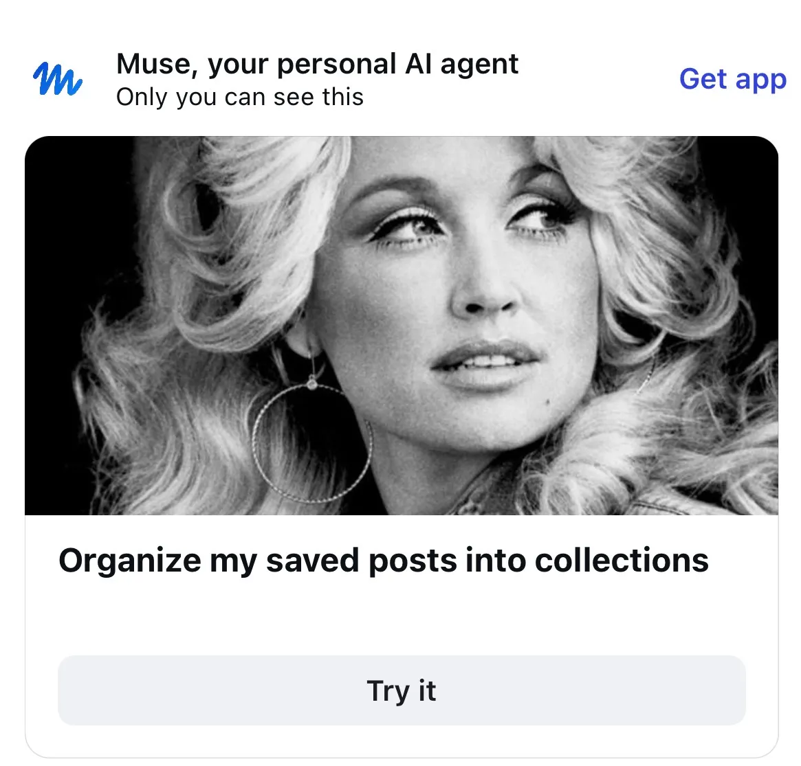 Dolly advertising Muse for me.